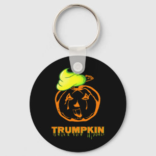 Trumpkin Halloween Pumpkin Pie Slime Funny Font Sh Key Ring