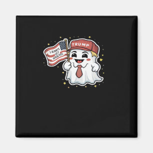 Trumpkin, I Always Get Ghosted, Halloween, Spooky, Magnet