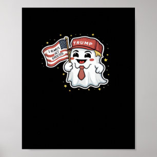 Trumpkin, I Always Get Ghosted, Halloween, Spooky, Poster