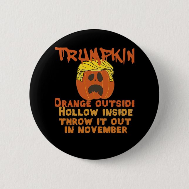 Trumpkin Inside Throw Out November Classic 6 Cm Round Badge (Front)