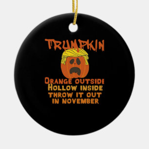 Trumpkin Inside Throw Out November Classic Ceramic Tree Decoration