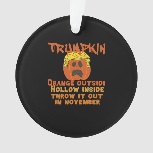 Trumpkin Inside Throw Out November Classic Ornament (Front)