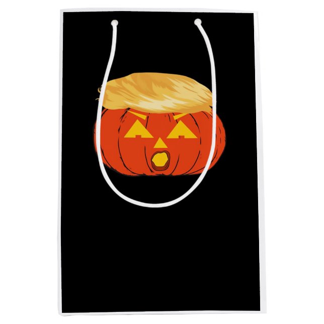 Trumpkin Jack O'Lantern Medium Gift Bag (Front)