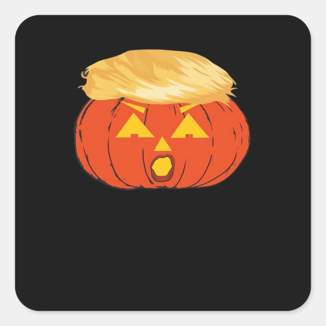 Trumpkin Jack O'Lantern Square Sticker (Front)