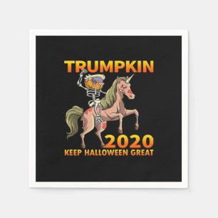 Trumpkin Keep Halloween Great Pumpkin   Napkin