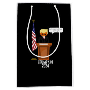 Trumpkin Let's Make Halloween Great Again Classic Medium Gift Bag