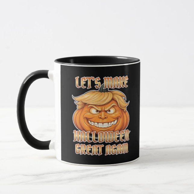 Trumpkin Let's Make Halloween Great Again Classic  Mug (Left)