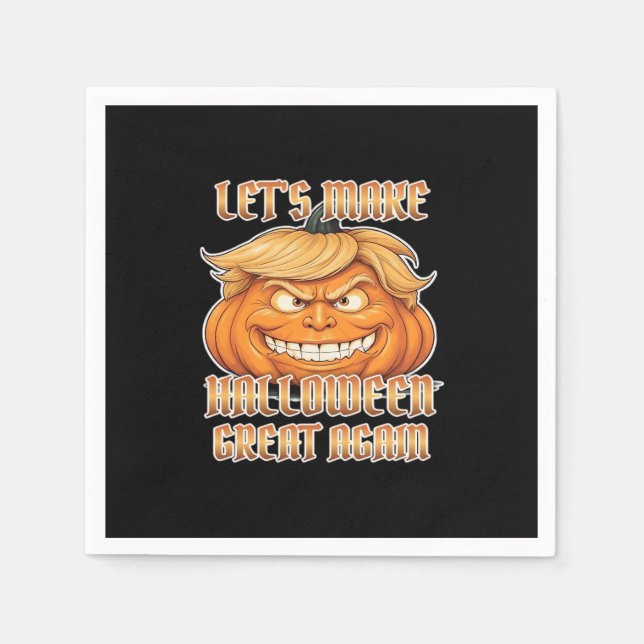 Trumpkin Let's Make Halloween Great Again Classic  Napkin (Front)