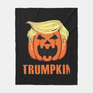 Trumpkin Make Halloween Fleece Blanket