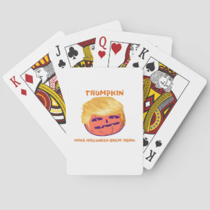Trumpkin, Make Halloween Great Again And Again Playing Cards