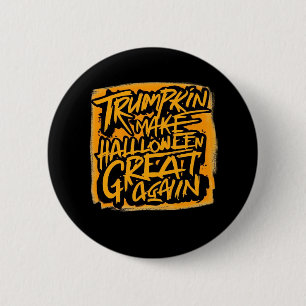 Trumpkin Make Halloween Great Again – Autumn Sloth 6 Cm Round Badge