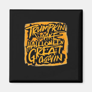 Trumpkin Make Halloween Great Again – Autumn Sloth Magnet