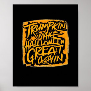 Trumpkin Make Halloween Great Again – Autumn Sloth Poster