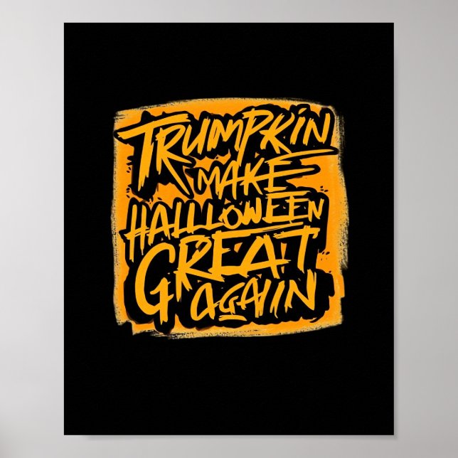 Trumpkin Make Halloween Great Again – Autumn Sloth Poster (Front)