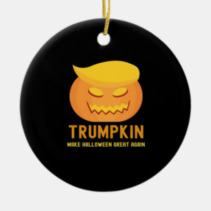 Trumpkin Make Halloween Great Again – Basic Parody Ceramic Tree Decoration