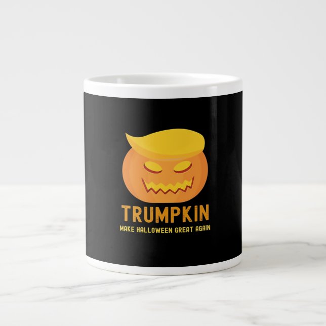 Trumpkin Make Halloween Great Again – Basic Parody Large Coffee Mug (Front)