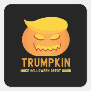 Trumpkin Make Halloween Great Again – Basic Parody Square Sticker