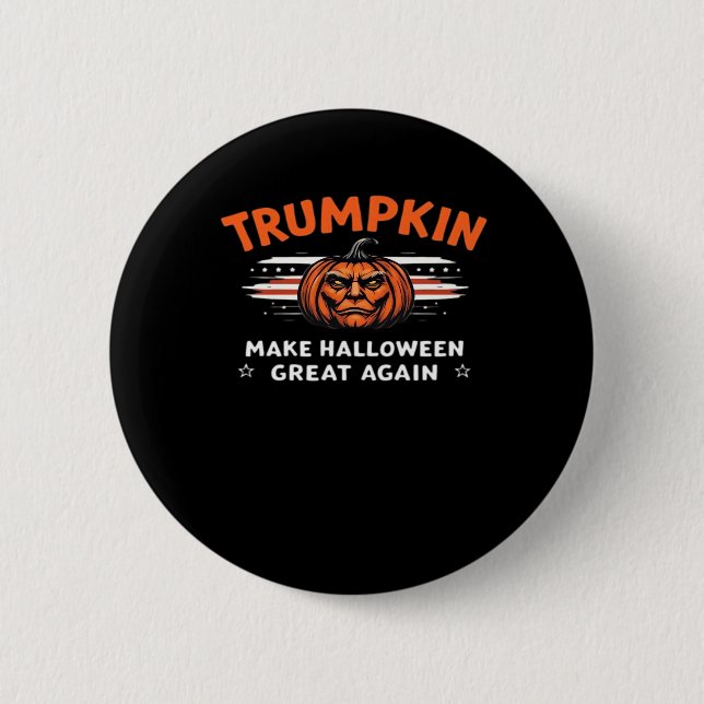 Trumpkin Make Halloween Great Again Classic 6 Cm Round Badge (Front)