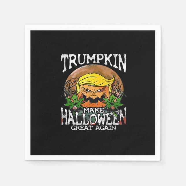Trumpkin Make Halloween Great Again Classic Napkin (Front)