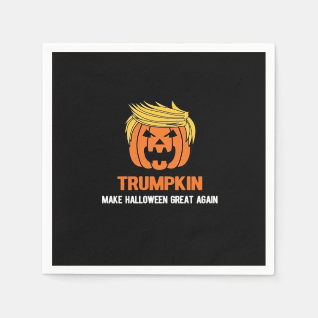 Trumpkin Make Halloween Great Again Classic Napkin (Front)