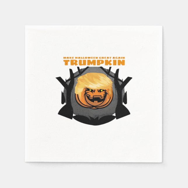 Trumpkin, Make Halloween Great Again Classic Napkin (Front)
