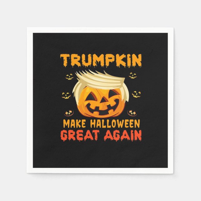 Trumpkin - Make Halloween Great Again Classic Napkin (Front)