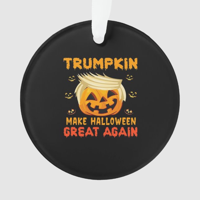 Trumpkin - Make Halloween Great Again Classic Ornament (Front)