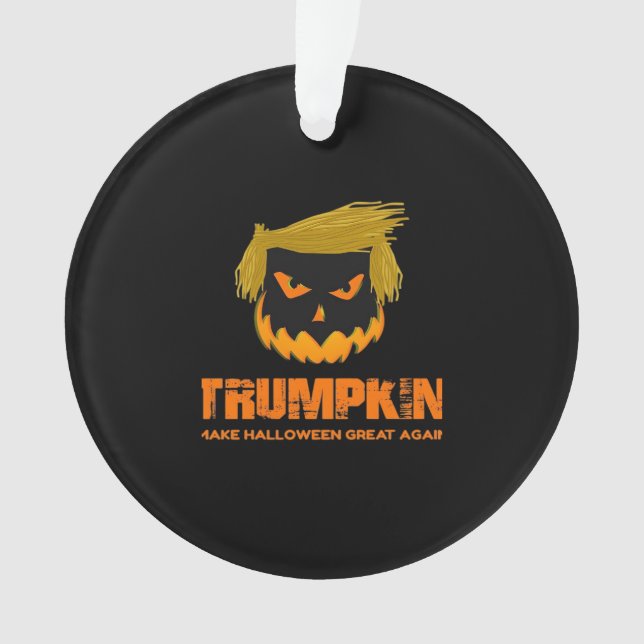 Trumpkin, Make Halloween Great Again Classic Ornament (Front)