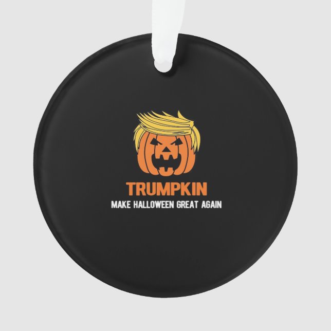 Trumpkin Make Halloween Great Again Classic Ornament (Front)