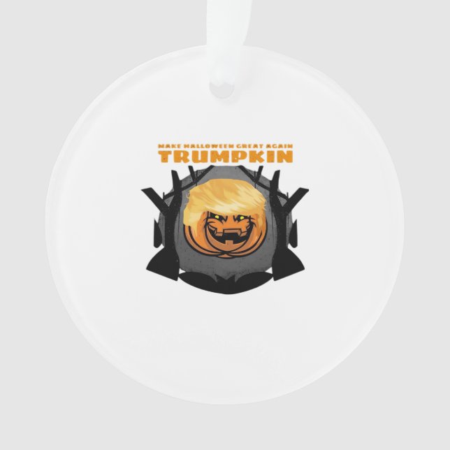 Trumpkin, Make Halloween Great Again Classic Ornament (Front)