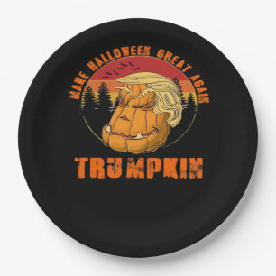 Trumpkin Make Halloween Great Again Classic – Paro Paper Plate