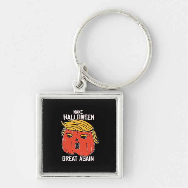 Trumpkin Make Halloween Great Again Classic – Retr Key Ring (Front)