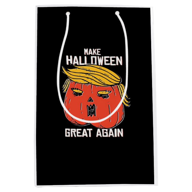Trumpkin Make Halloween Great Again Classic – Retr Medium Gift Bag (Front)