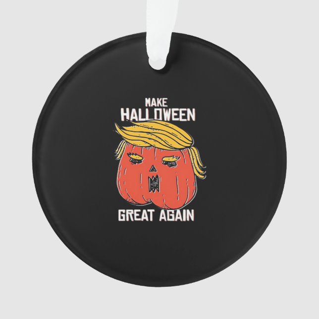 Trumpkin Make Halloween Great Again Classic – Retr Ornament (Front)
