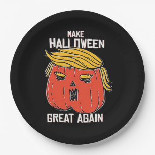 Trumpkin Make Halloween Great Again Classic – Retr Paper Plate