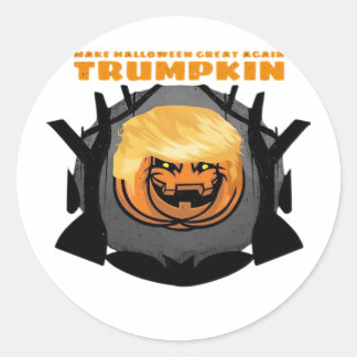 Trumpkin, Make Halloween Great Again Classic Round Sticker
