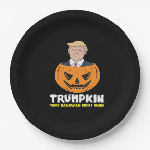 Trumpkin Make Halloween Great Again Classic – Sati Paper Plate