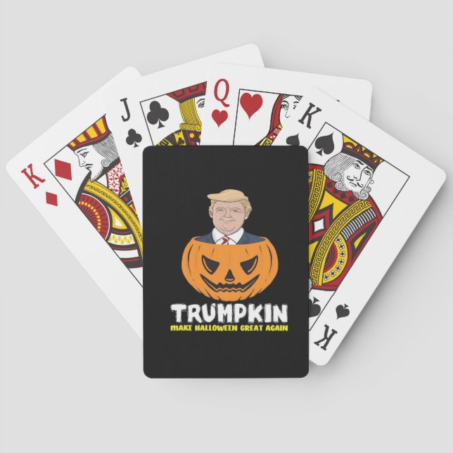 Trumpkin Make Halloween Great Again Classic – Sati Playing Cards (Back)