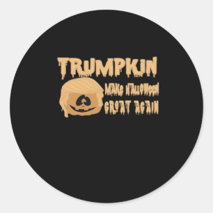 Trumpkin Make Halloween Great Again Classic – Skel Classic Round Sticker