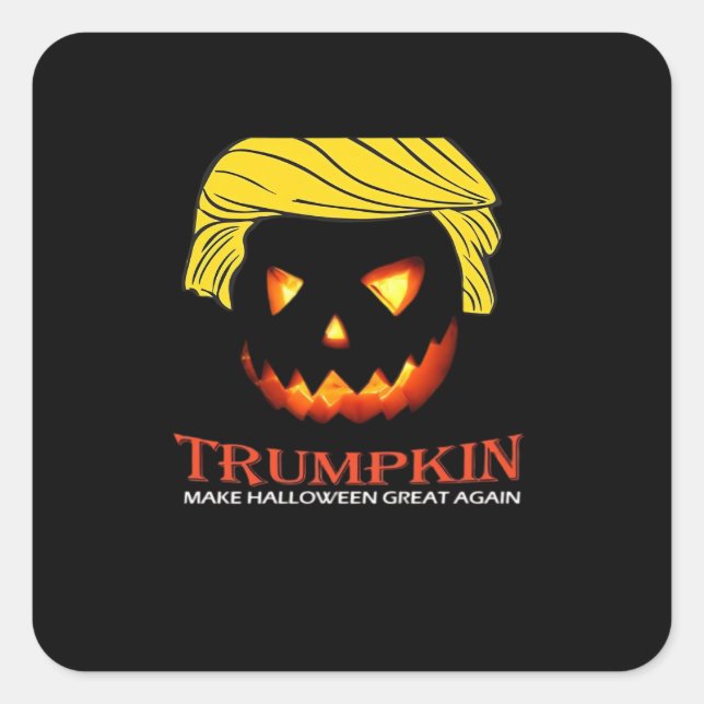 Trumpkin Make Halloween Great Again Classic – Slot Square Sticker (Front)