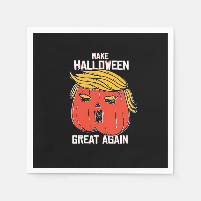 Trumpkin Make Halloween Great Again Classic – Spoo Napkin (Front)