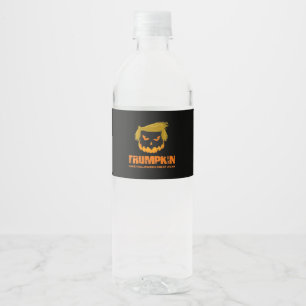 Trumpkin, Make Halloween Great Again Classic Water Bottle Label