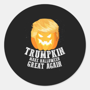 Trumpkin Make Halloween Great Again Costume – Funn Classic Round Sticker