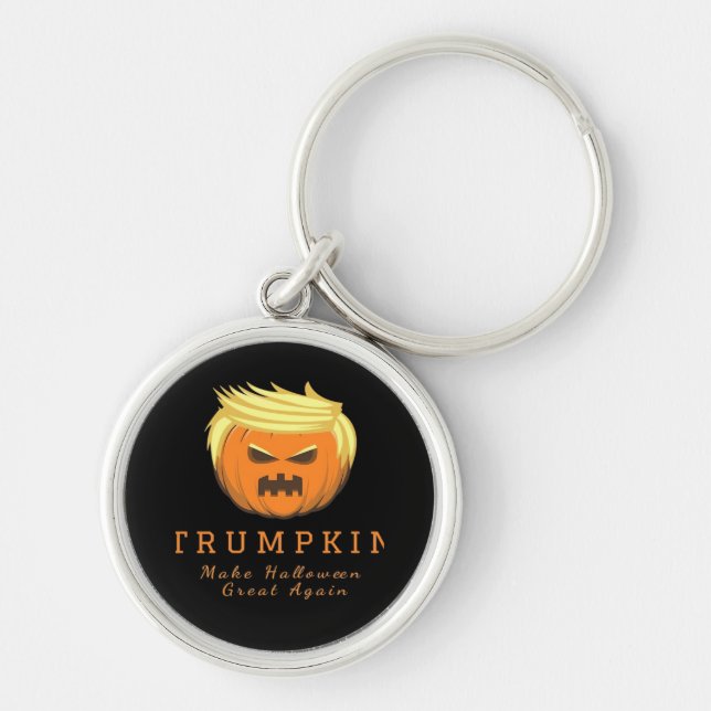 Trumpkin Make Halloween Great Again – Creepy Funny Key Ring (Front)