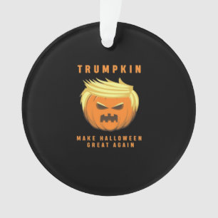 Trumpkin Make Halloween Great Again Fitted Ornament