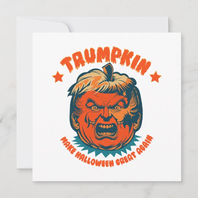 trumpkin make halloween great again funny  (Front)