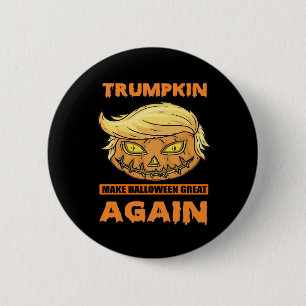 Trumpkin Make Halloween Great Again Funny Classic 6 Cm Round Badge