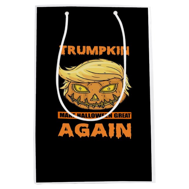 Trumpkin Make Halloween Great Again Funny Classic Medium Gift Bag (Front)