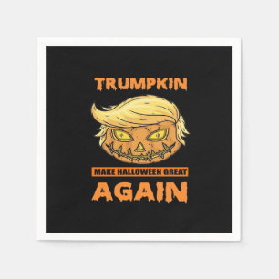 Trumpkin Make Halloween Great Again Funny Classic Napkin