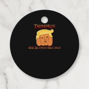 Trumpkin Make Halloween Great Again – Funny Costum Favour Tags